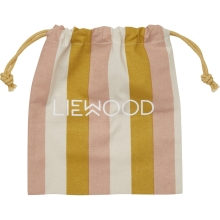 LIEWOOD Dust Bag Látkový Sáček M Stripe Pech/Sandy/Yellow Mellow
