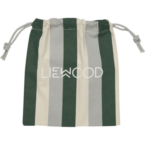 LIEWOOD Dust Bag Látkový Sáček XS Stripe Garden Green/Sandy/Dove Blue