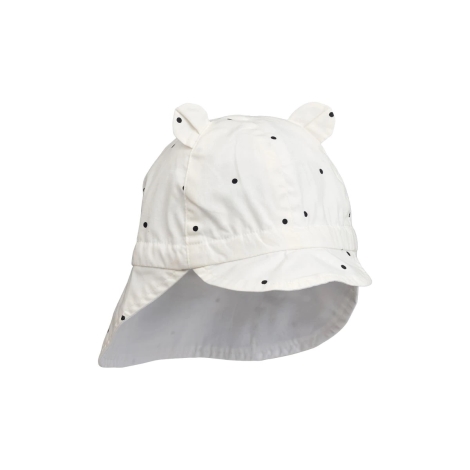 LIEWOOD Gorm Oboustranný klobouček Classic Dot Creme de la Creme vel. 3 - 6 měsíců