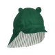 LIEWOOD Gorm Oboustranný klobouček Garden Green/Creme vel. 9 - 12 měsíců