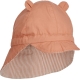 LIEWOOD Gorm Oboustranný klobouček Stripe Tuscany Rose/Sandy vel. 3 - 6 měsíců