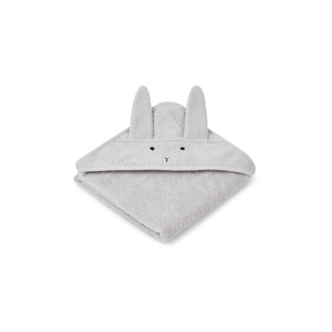 LIEWOOD Kojenecká osuška s kapucí Rabbit Dumbo Grey