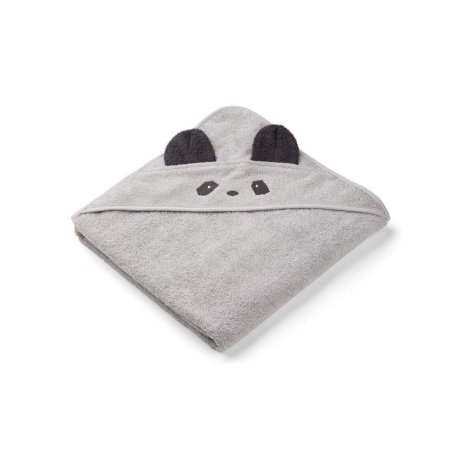LIEWOOD Osuška s kapucí Panda Dumbo Grey
