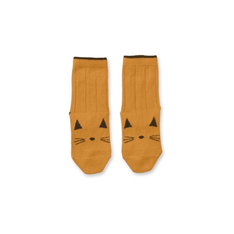 LIEWOOD Ponožky Cat Mustard 25/28