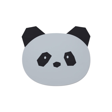 LIEWOOD Silikonová podložka Panda Dumbo Grey