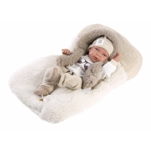 LLORENS New Born Chlapeček Realistická panenka miminko s celovinylovým tělem 40 cm