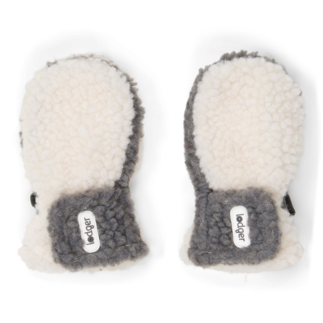LODGER Mittens Teddy Off White