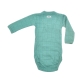 LODGER Romper Solid Long Sleeves Dusty Turquoise vel. 74