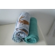 LODGER Swaddler Empire Fish 120 x 120 cm Dusty Turquoise