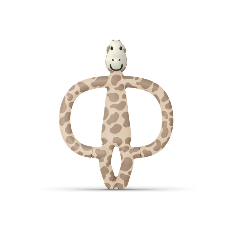 MATCHSTICK MONKEY Kousátko a zubní kartáček Giraffe teether - Žirafa