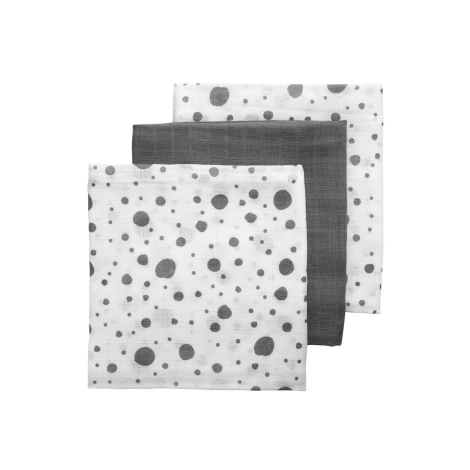 MEYCO Plenky 3balení 70 x 70 cm Dots/Uni Grey