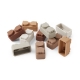 NUUROO Pile Silikonové stavební kostky Brown Color mix