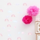 PASTELOWE LOVE Samolepky na zeď Mini Rainbow Pink
