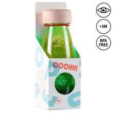 PETIT BOUM Senzorická plovoucí lahev 250ml zelená