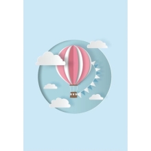 PINDU Plakát 3D Horkovzdušný balón