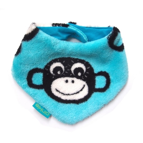 PINKIE Kojenecký šátek Monkey Turquoise