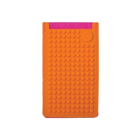 PIXELBAGS Pixelový obal na telefon malý 09 fuchsiovo-oranžový