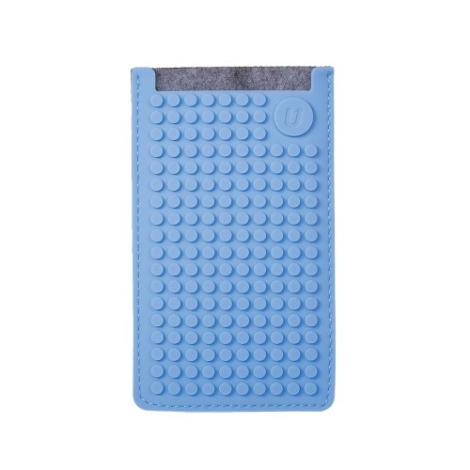 PIXELBAGS Pixelový obal na telefon velký 08 šedo-modrý