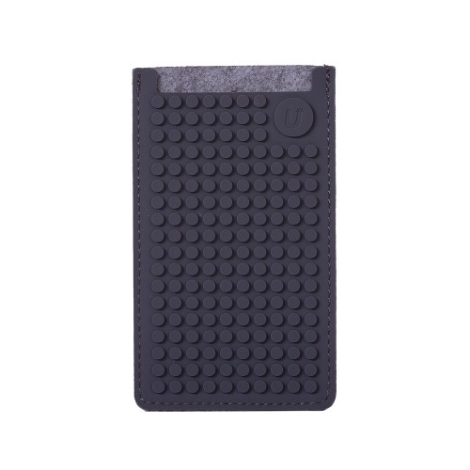 PIXELBAGS Pixelový obal na telefon velký 08 šedo-šedý