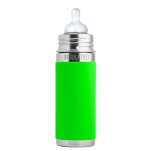 PURA Kojenecká termo lahev 260 ml zelená