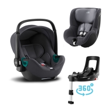RÖMER Set Baby-Safe 3 i-Size + Flex Base iSense +  Dualfix 3 i-Size Midnight Grey