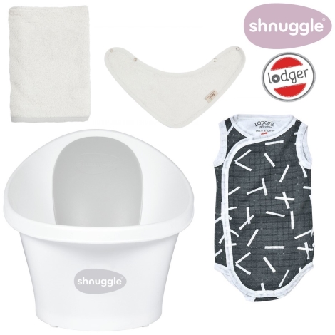 SHNUGGLE + LODGER Výhodný set Grey/Sprinkle Carbon