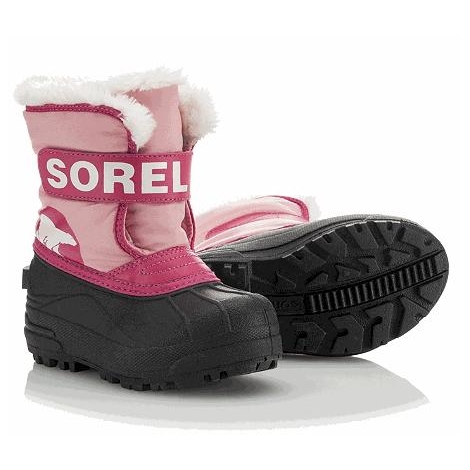 SOREL Snow Commander Childrens Coral Pink,Bright Rose vel.10