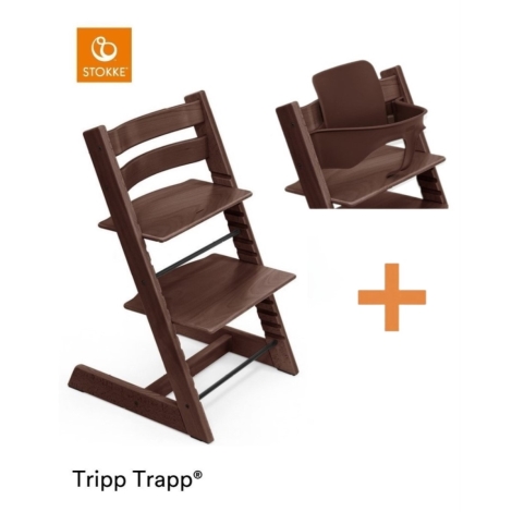 STOKKE Set Tripp Trapp Židlička + Baby set Walnut