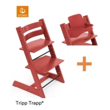 STOKKE Set Tripp Trapp Židlička + Baby set Warm Red