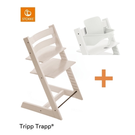 STOKKE Set Tripp Trapp Židlička + Baby set White Wash