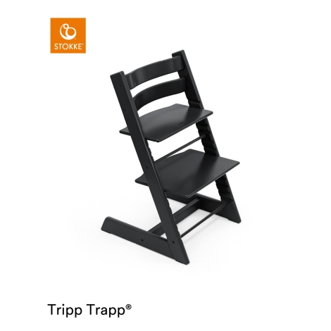 STOKKE Zvýhodněný set Tripp Trapp Židlička Black + Toddlekind Podložka Classic Stone