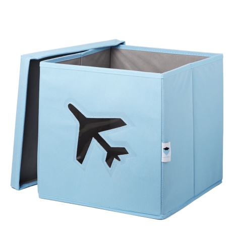 STORE IT Box na hračky s okénkem letadlo