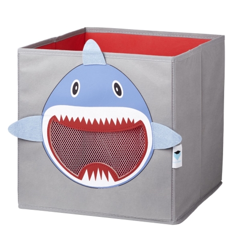 STORE IT Box na hračky se síťkou žralok