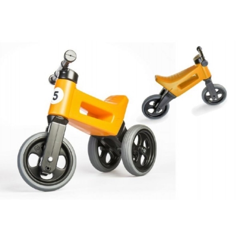 TEDDIES Odrážedlo Funny Wheels New Sport 2v1 oranžová