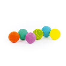 TEDDIES Sada gumových míčků s texturou