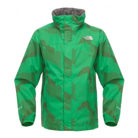 THE NORTH FACE Boys Printed Resolve Jacket Arden Green
