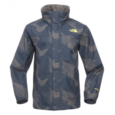 THE NORTH FACE Boys Printed Resolve Jacket Cosmic Blue vel.XS