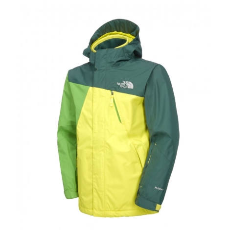 THE NORTH FACE Boys Skilift Triclimate Jacket Sulphur Green