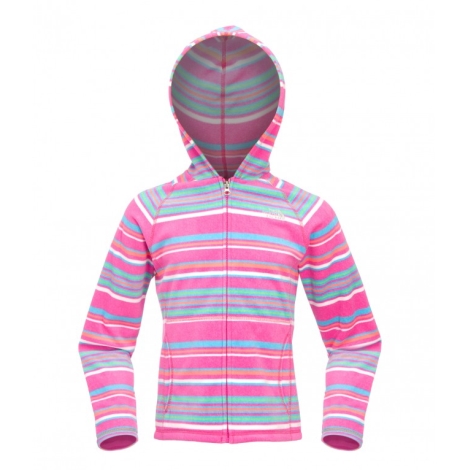 THE NORTH FACE Girls Glacier Striped Full Zip Fl. Linaria Pink vel.XS