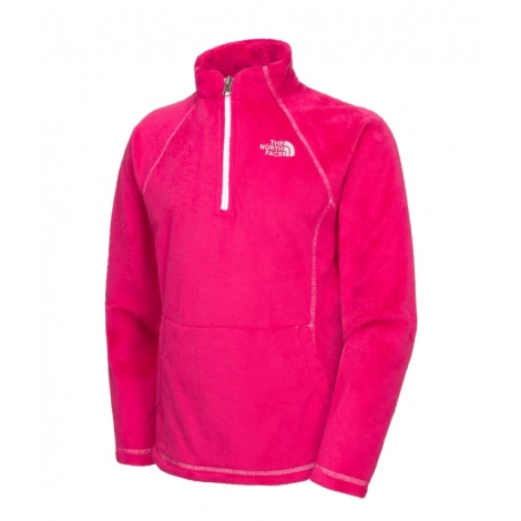 THE NORTH FACE Girls Mossbud 1/4 Zip Passion Pink