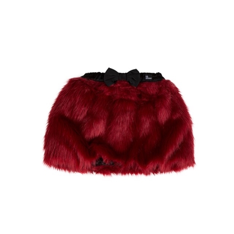 THE TINY UNIVERSE Sukně The Tiny Skirt Fur Real Red 68