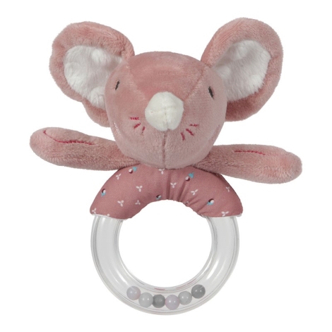 TIAMO Ballet Mice Chrastící kroužek myška růžová