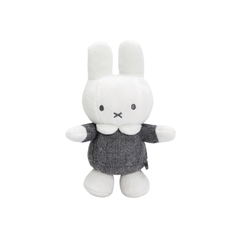 TIAMO Miffy Knitted Chrastící králíček šedý