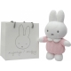TIAMO Miffy Knitted Chrastítko králíček růžový 22 cm