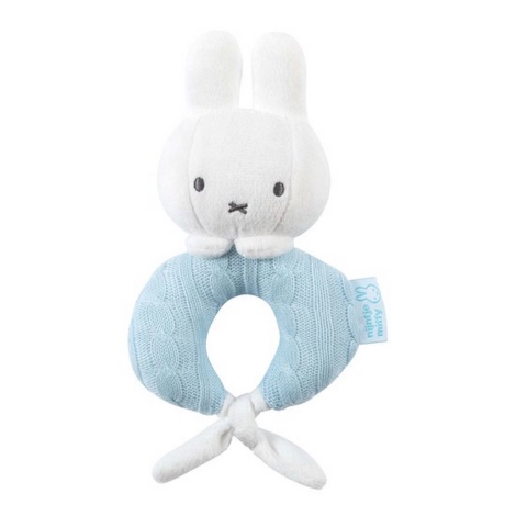 TIAMO Miffy Knitted Plyšový chrastící králíček modrý