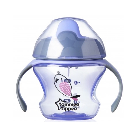 TOMMEE TIPPEE Netekoucí hrnek Explora First Cup 150ml 4m+ fialová