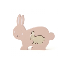 TRIXIE Dřevěné baby puzzle Mrs. Rabbit
