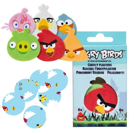 TRÖSTISAR Plyšové náplasti Angry Birds