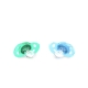 TWISTSHAKE Dudlík silikonový mini pastelově modrá, zelená 0-6m 2ks